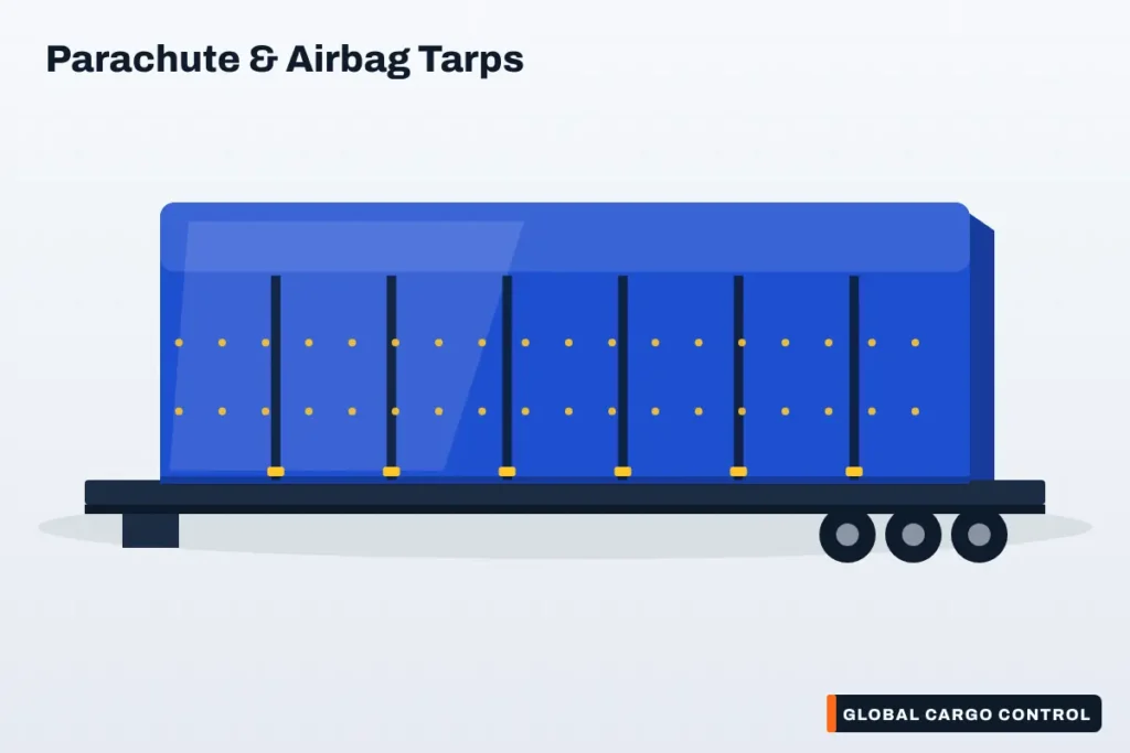 14 oz Airbag/Parachute Fabric Ultralight Lumber Tarp – Blue