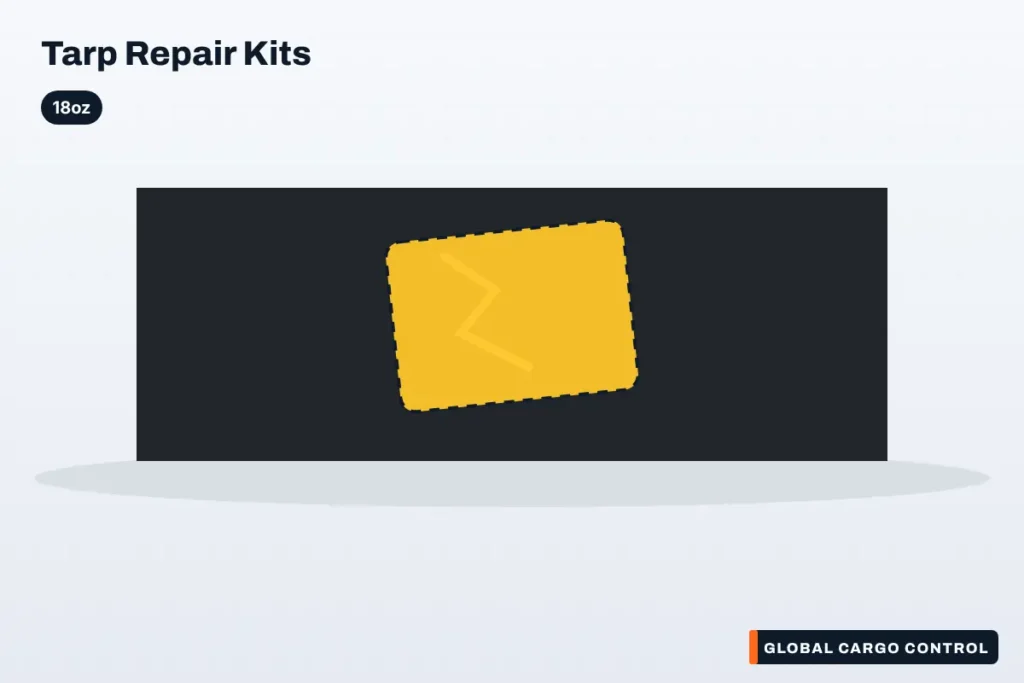 18oz Vinyl-Coated Polyester Fabric Tarp Repair Kit